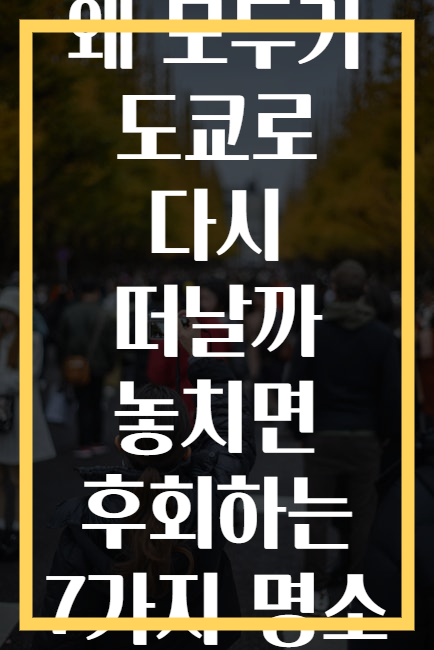 왜 모두가 도쿄로 다시 떠날까 놓치면 후회하는 7가지 명소
