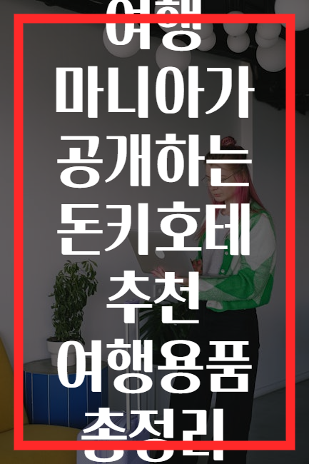 여행 마니아가 공개하는 돈키호테 추천 여행용품 총정리