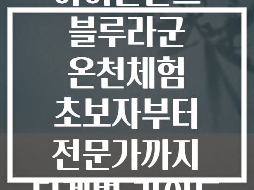 아이슬란드 블루라군 온천체험 초보자부터 전문가까지 단계별 가이드